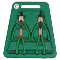 Набор щипцов для стопорных колец  4 пр. 180 мм HANS 16854B