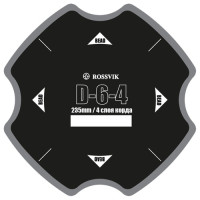 Пластырь кордовый D-6-4 (235*235 мм, 4 слоя корда) для ремонта диагональных шин Л/А,МГ Rossvik
