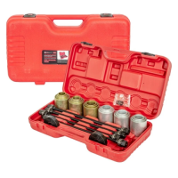 Набор инструментов для замены сайлентблоков, втулок и подшипников 26+2пр. FORCEKRAFT FK-933T1+2