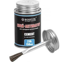 клей для холодной вулканизации 210 г/ 150 мл с кисточкой rossvik 60141 / k.015.k.2_Интернет-магазин ГАРО