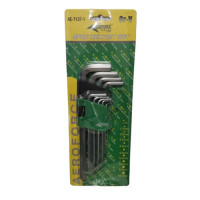 Набор шестигранников Г-обр. HEX 1,5-10 мм (9 пр.) AEROFORCE AE-7137-1