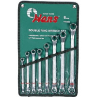 Набор ключей накидных  8 пр. 8-24 мм HANS 16028M