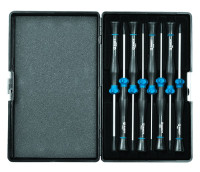 Набор отверток для точной механики 8 пр., (SL.2-4, PH.00-1), в пласт. кейсе, AIST