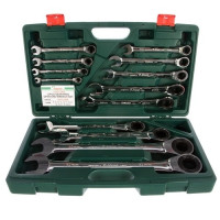 Набор ключей комбинированных трещоточных 13 пр. 8-32 мм HANS 166513MB