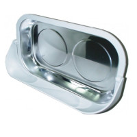 Лоток прямоугольный магнитный 240х143 мм с пластиковой накладкой СТАНКОИМПОРТ KA-5224-Т