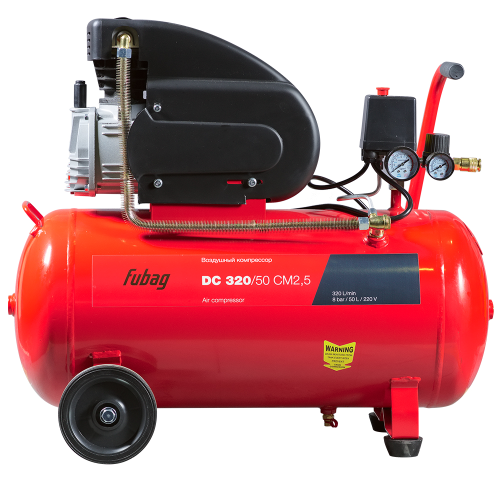 Компрессор воздушный (320 л/мин, 50 л/бак, 220 В) Fubag DC 320/50 CM2.5