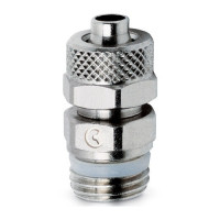 Фитинг прямой 6/4 самозажимной, внешняя М5 CAMOZZI