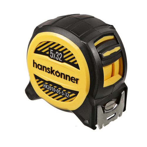 Рулетка  5 м x 32 мм с магнитом HANSKONNER HK2010-05-5-32