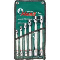 Набор ключей шарнирных  6 пр. 8-19 мм HANS 16406M