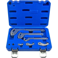 Набор радиусных ключей для круглых шлицевых гаек 35-120 мм 8 пр. ZIPMEND ZR-E061101