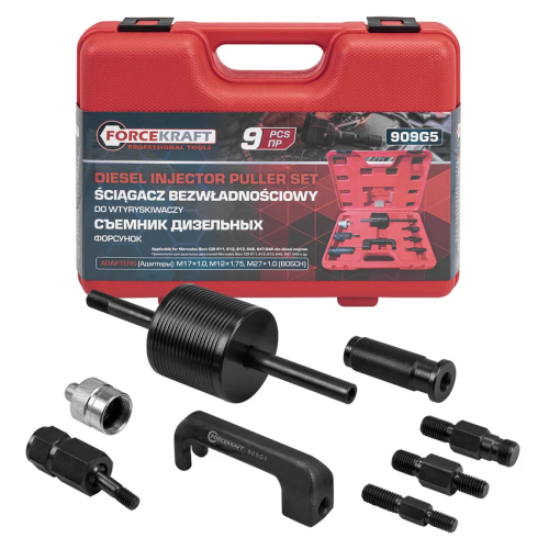 Съемник дизельных форсунок, набор 9 пр. FORCEKRAFT FK-909G5