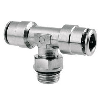 Фитинг тройник Т-образный 6 с внешней резьбой на 1/8