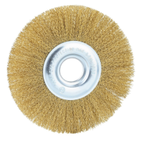 Щетка дисковая для УШМ (латун. проволока) КРАТОН O125 х 22,2 мм