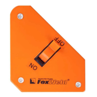 Магнитный угольник для сварки отключаемый до 24 кг Foxweld SHIFT-6 5388