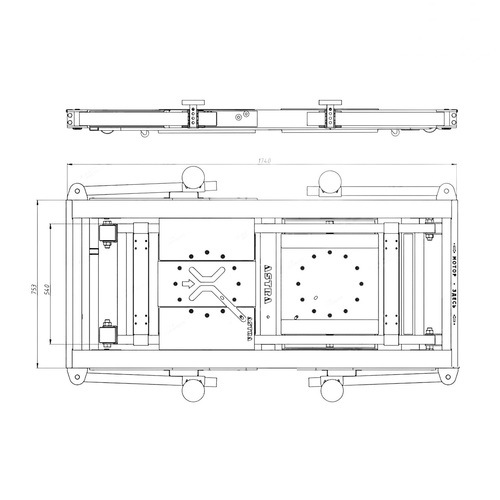 Подъемник ножничный 3 т AR100 2 XL ASTRA минилифт