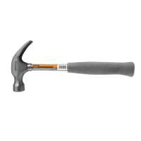 Молоток-гвоздодер  450 г с металлической обрезиненной рукояткой КРАТОН 2 15 01 009