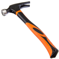 Молоток-гвоздодер  500 г с фибергласовой рукояткой ЕРМАК 662-015