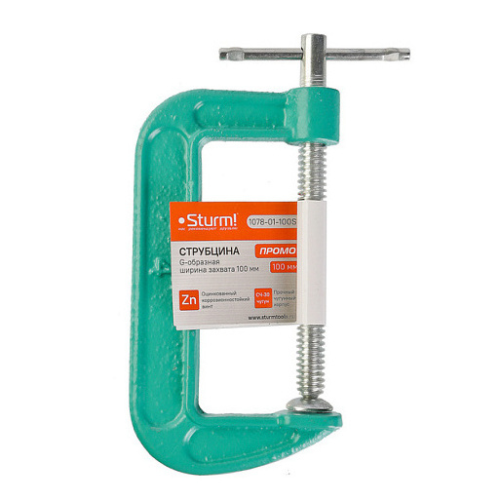 Струбцина G-образная 100 мм STURM ПРОМО 1078-01-100SP