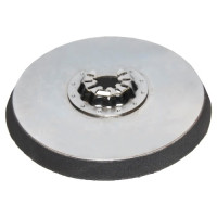 Насадка для МФИ подошва круглая 115мм, VELCRO,  БЕЗ отверстий, для шлифлистов ПРАКТИКА 918-306