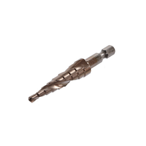 Сверло ступенчатое по металлу спираль 4-12 мм шаг 1 мм Р6М5+COBALT STURM