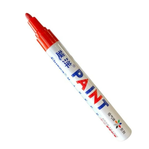 Маркер-краска по металлу с наконечником (2-4 мм), красный Flysea Paint Marker FS-110-red
