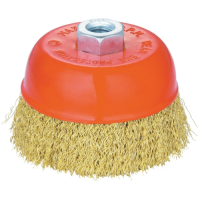 Щетка чашечная для УШМ 125 мм М14 (латун. проволока) КРАТОН