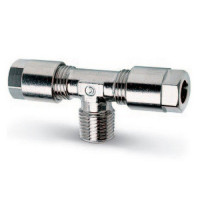 Фитинг тройник универсальный Т-образный 4мм с внешней резьбой на 1/8