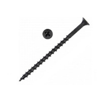 Саморез по гипсокартону, дереву, ДСП (3.8х64 мм) черный фосфат (250 шт) 2 Бригадира 002К-38-64