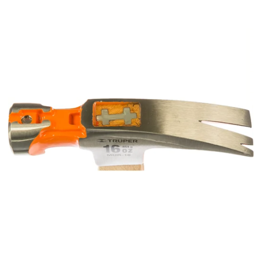 Молоток-гвоздодер  450 г с деревянной рукояткой TRUPER MOR-16 16658