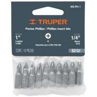 набор бит 1/4" ph-2 25 мм 25 пр. truper des-ph2-1 17816_Интернет-магазин ГАРО