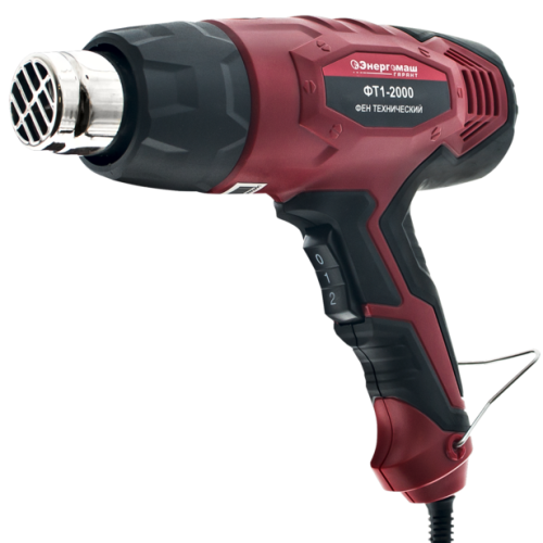 Фен технический (2000 Вт, 300/600 °С, 250/500 л/мин) Энергомаш ГАРАНТ ФТ1-2000
