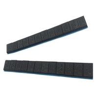 Груз самоклеющийся тонкий 12х5, 60 г черное покрытие ТЕМП FE050B