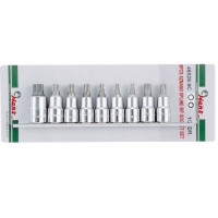 Набор головок с вставками 1/2 XZN, RIBE (блистер) 9 пр.HANS