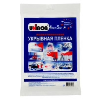 Пленка укрывная 4 х 5м 12 мкм, инд.упаковка арт 33812 UNIBOB