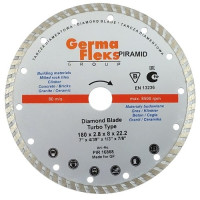 Диск алмазный (180х22.2х2.8 мм) турбо GermaFlex Piramid 004-11-020