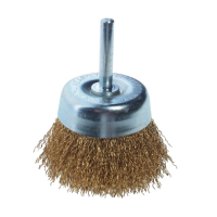 Корщетка-чашка 50 мм латунь для дрели LIGRELL 38515L