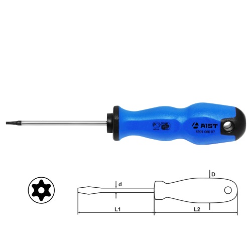 Отвертка Torx с отв.ТТ40*130мм AIST