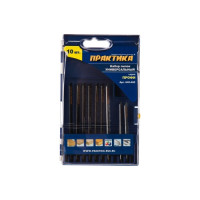 Набор пилок для лобзика ПРАКТИКА универсальный 7 типов, 10шт. ПРО кассета