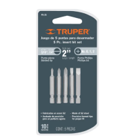 набор бит 1/4" 51 мм 5 пр. truper p5-25 17786_Интернет-магазин ГАРО
