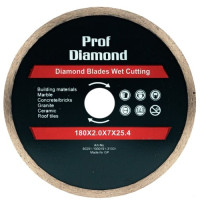 Диск алмазный сплошной (180х25.4х2 мм) Prof Diamond SEB 106AG-P18025KL