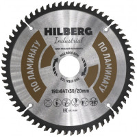 Диск пильный по ламинату (190х30/20 мм; 64Т) Hilberg Industrial HL190