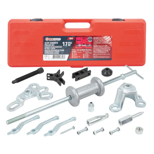 Молоток обратный для снятия подшипников в комплекте со сменными лапами, 17 пр. FORCEKRAFT