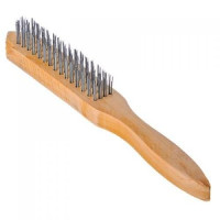 Щетка метал ЕРМАК 4-ряд с дерев ручкой