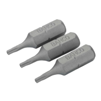 Бита 1/4 Torx с отв. TТ15х25 мм BAHCO 59S/TR15-3P (3 шт.)
