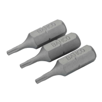 Бита 1/4 Torx с отв. TТ20х25 мм BAHCO 59S/TR20-3P (3 шт.)
