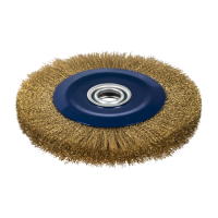 Корщетка для точил 150 мм мягкая, переходники 1/2