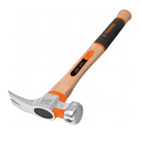 Молоток-гвоздодер  450 г с деревянной рукояткой TRUPER MORCA-16 19989