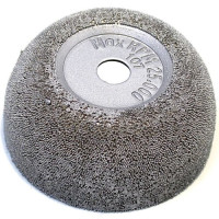 Полусфера абразивная 63,1/26,9 мм, AH 9,5 мм, зерно 170 Rossvik NS107