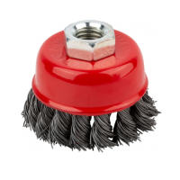 Корщетка-чашка 100 мм гайка М14х2 витая для УШМ LIGRELL 39043L