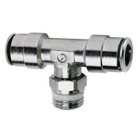 Фитинг тройник Т-образный 6 с внешней резьбой на 1/4